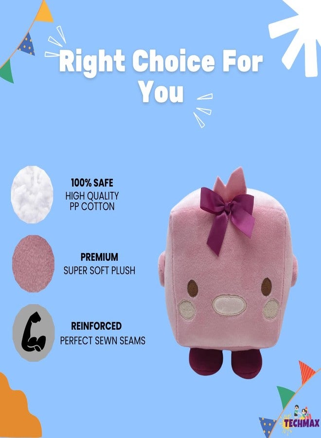 TechMax Solution لعبة TechMax Solution القطيفة الناعمة على شكل فيونكة مربعة لطيفة - Image 3